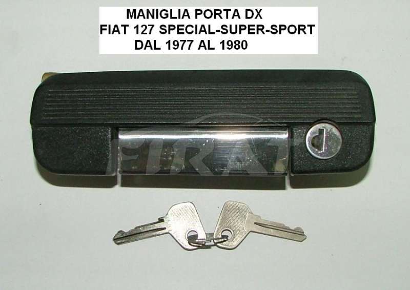MANIGLIA PORTA + CHIUSURA BAULE FIAT 127 - 128